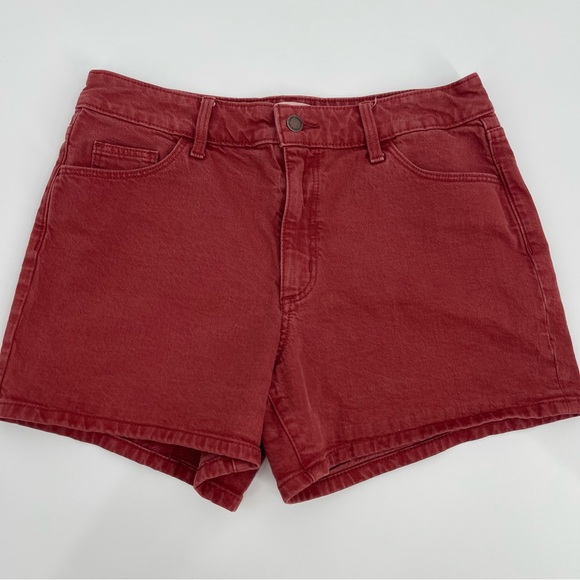 Universal Thread Red Jean Shorts Americana Eclectic Indie Boyfriend 90s Casual - Picture 9 of 10
